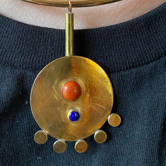 Sun Shield Choker - By Cities in Dust Jewelry - TOTAL STATEMENT PIECE - Picture 13 of 15